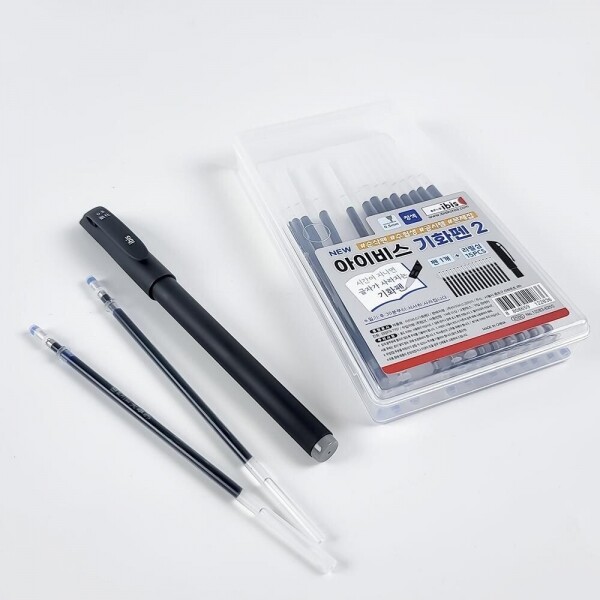 [SET] 수험생 기화펜 리필심 15개+호환펜 1개 일반식 0.5mm